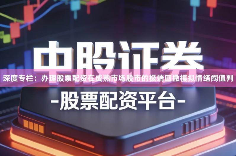 深度专栏：办理股票配资在成熟市场股市的极端回撤模拟情绪阈值判