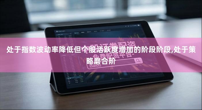 处于指数波动率降低但个股活跃度增加的阶段阶段,处于策略磨合阶